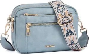 Telena Crossbody Purse for Women Small Crossbody Bags Trendy Vegan Leather with Adjustable Shoulder Strap