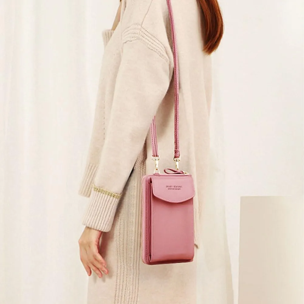 The Original Clutch Wallet - Vegan Leather Crossbody Clutch for Women with Multiple Compartments for Phone, Cards