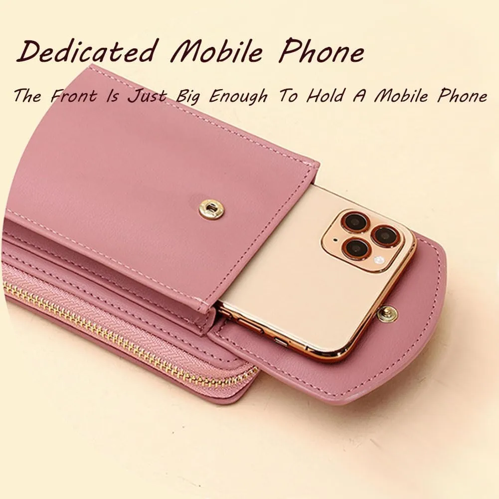 The Original Clutch Wallet - Vegan Leather Crossbody Clutch for Women with Multiple Compartments for Phone, Cards