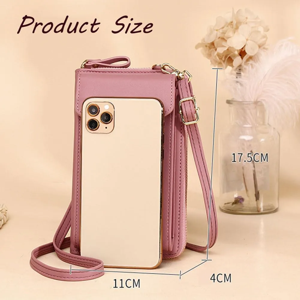 The Original Clutch Wallet - Vegan Leather Crossbody Clutch for Women with Multiple Compartments for Phone, Cards