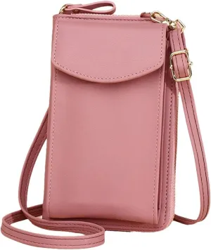 The Original Clutch Wallet - Vegan Leather Crossbody Clutch for Women with Multiple Compartments for Phone, Cards