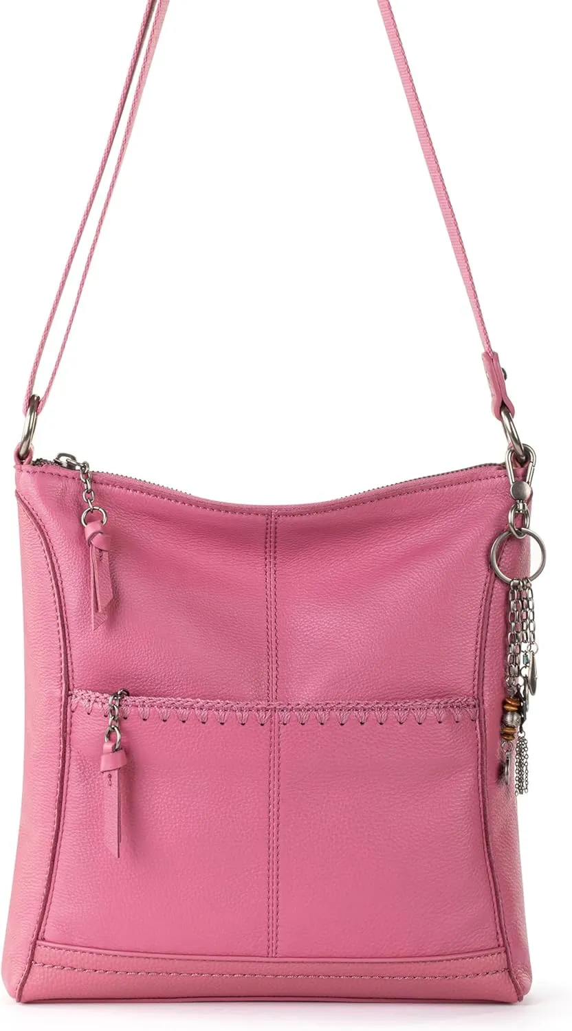 The Sak Lucia Crossbody Bag in Leather, Convertible Purse with Adjustable Strap
