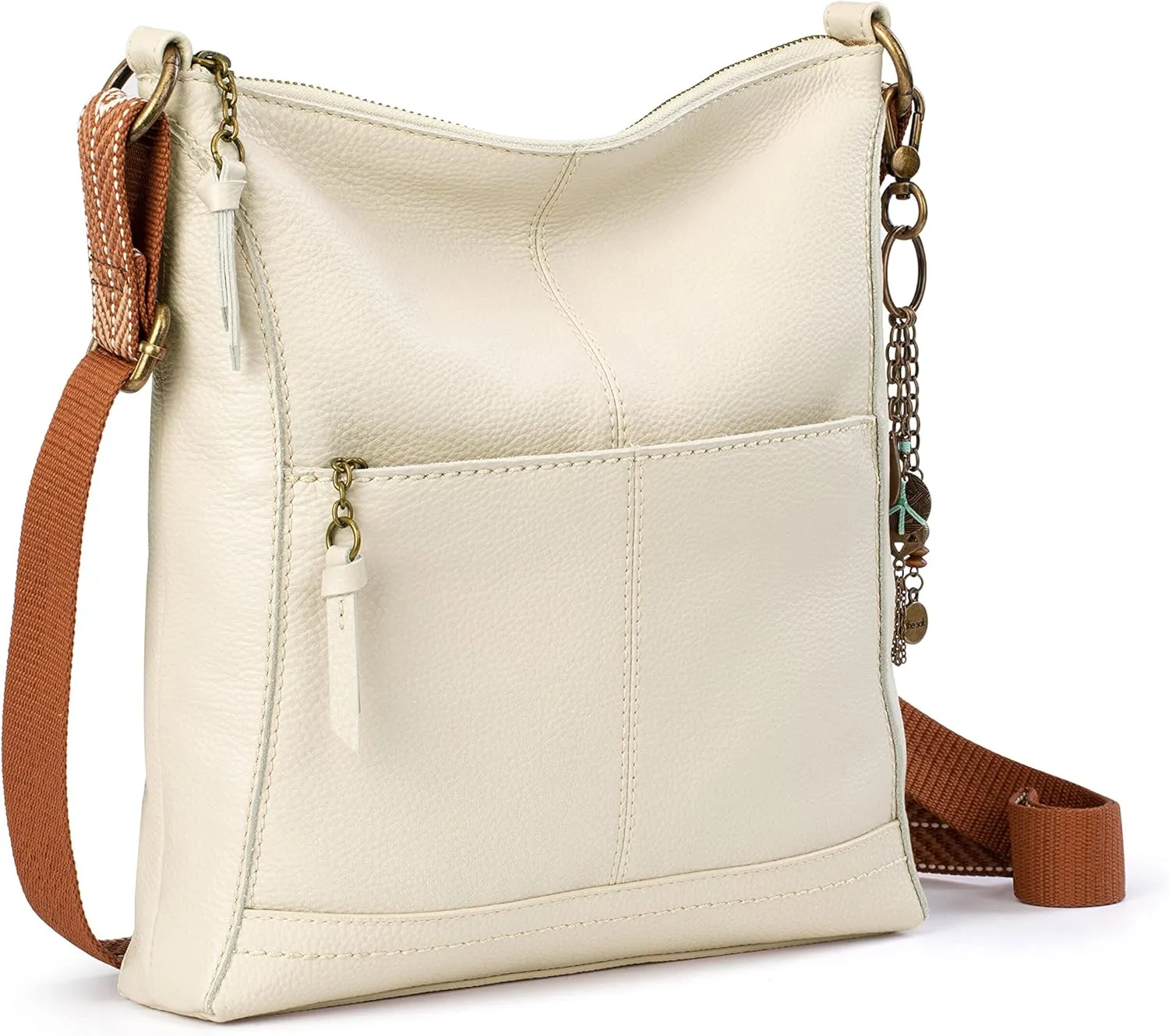 The Sak Lucia Crossbody Bag in Leather, Convertible Purse with Adjustable Strap