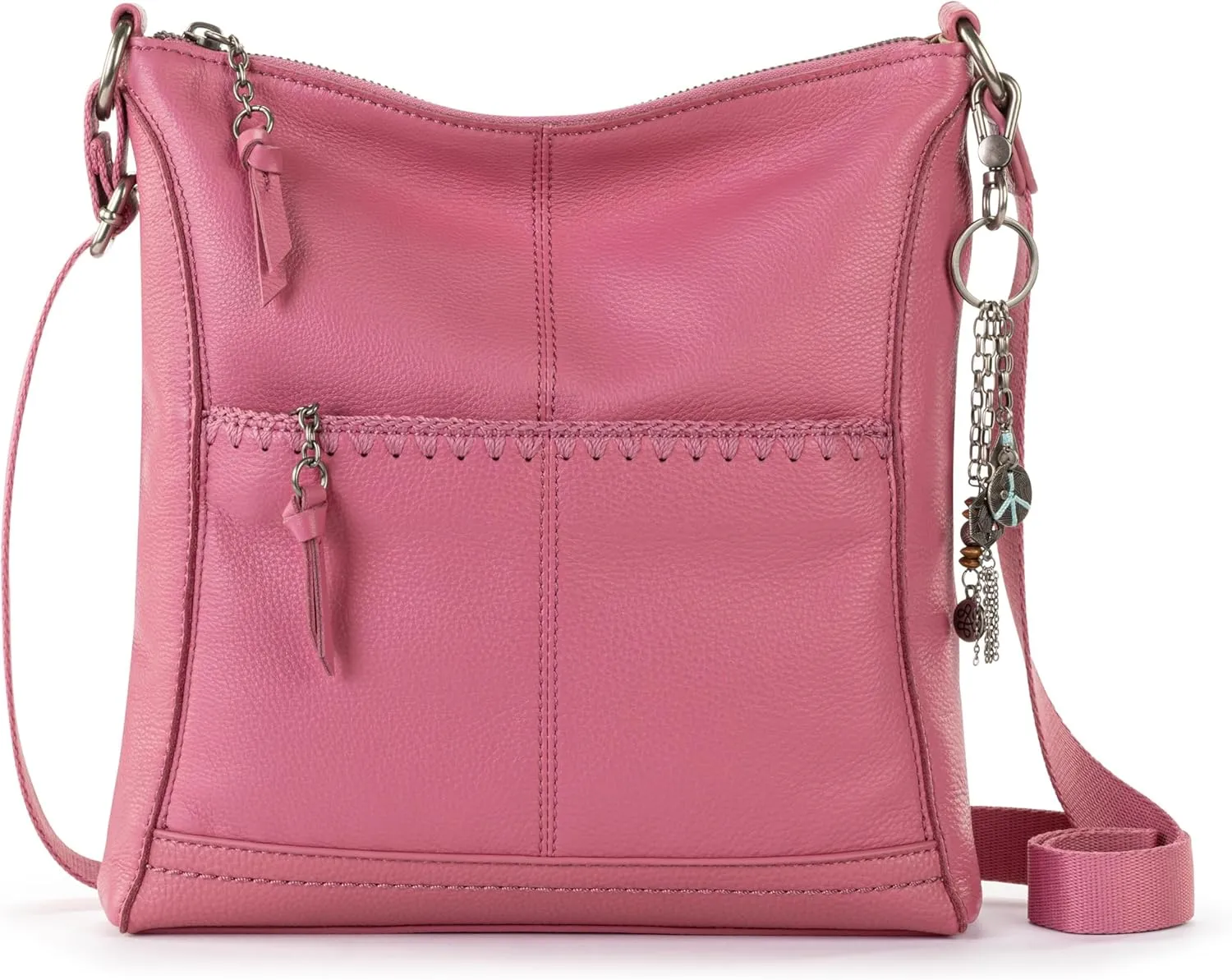 The Sak Lucia Crossbody Bag in Leather, Convertible Purse with Adjustable Strap