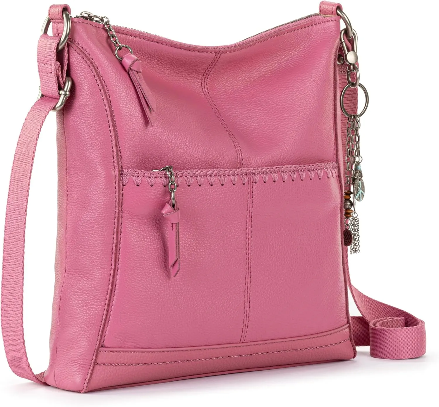 The Sak Lucia Crossbody Bag in Leather, Convertible Purse with Adjustable Strap
