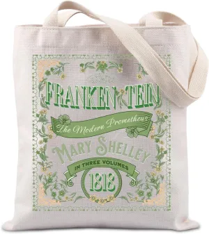 TIIMG Book Reader Gift Horror Monster Book Movie Lover Gothic Literature Tote Bag