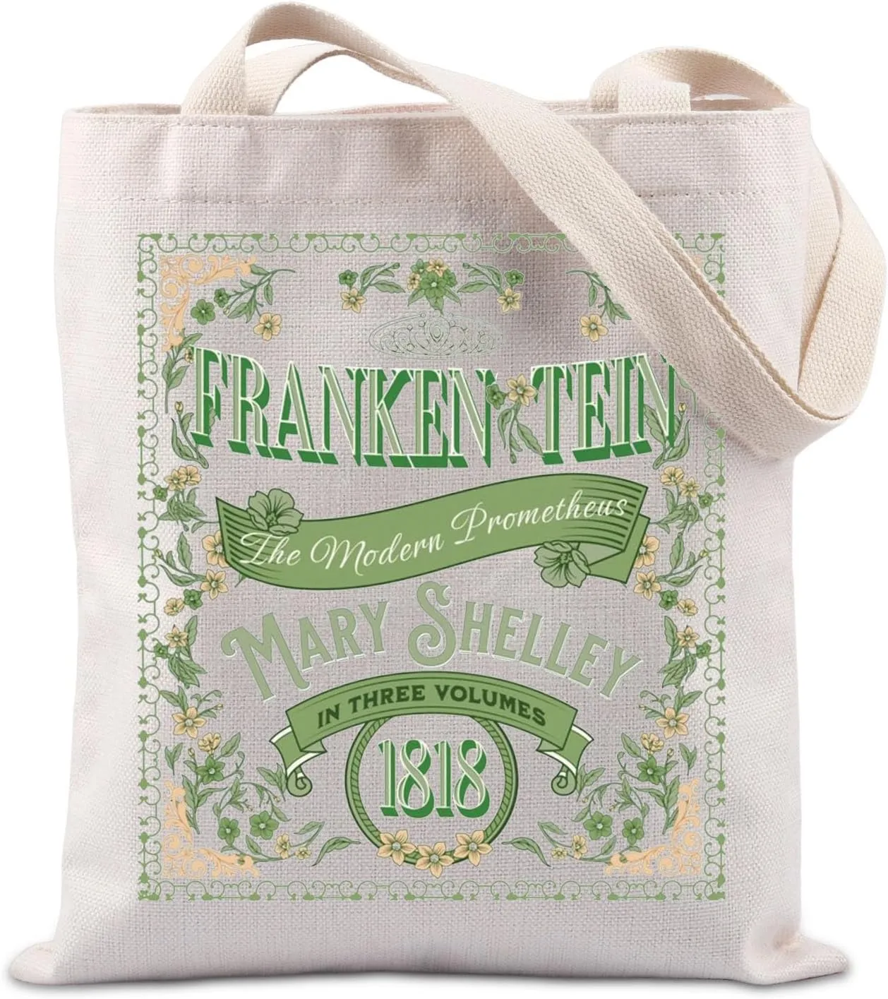 TIIMG Book Reader Gift Horror Monster Book Movie Lover Gothic Literature Tote Bag