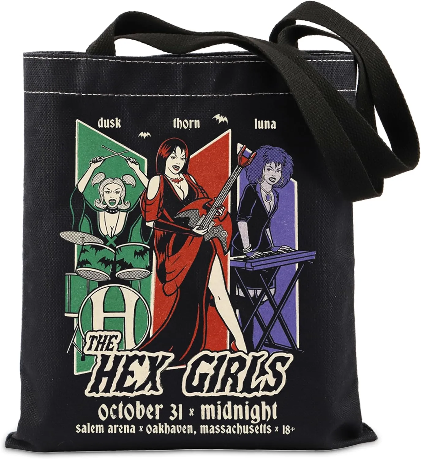 TIIMG Scoo-byD Cartoon Inspird Gift Rock Music Lover Gift Women Rock Music Band Fans Gift Mystery Machina Gift Tote Bag