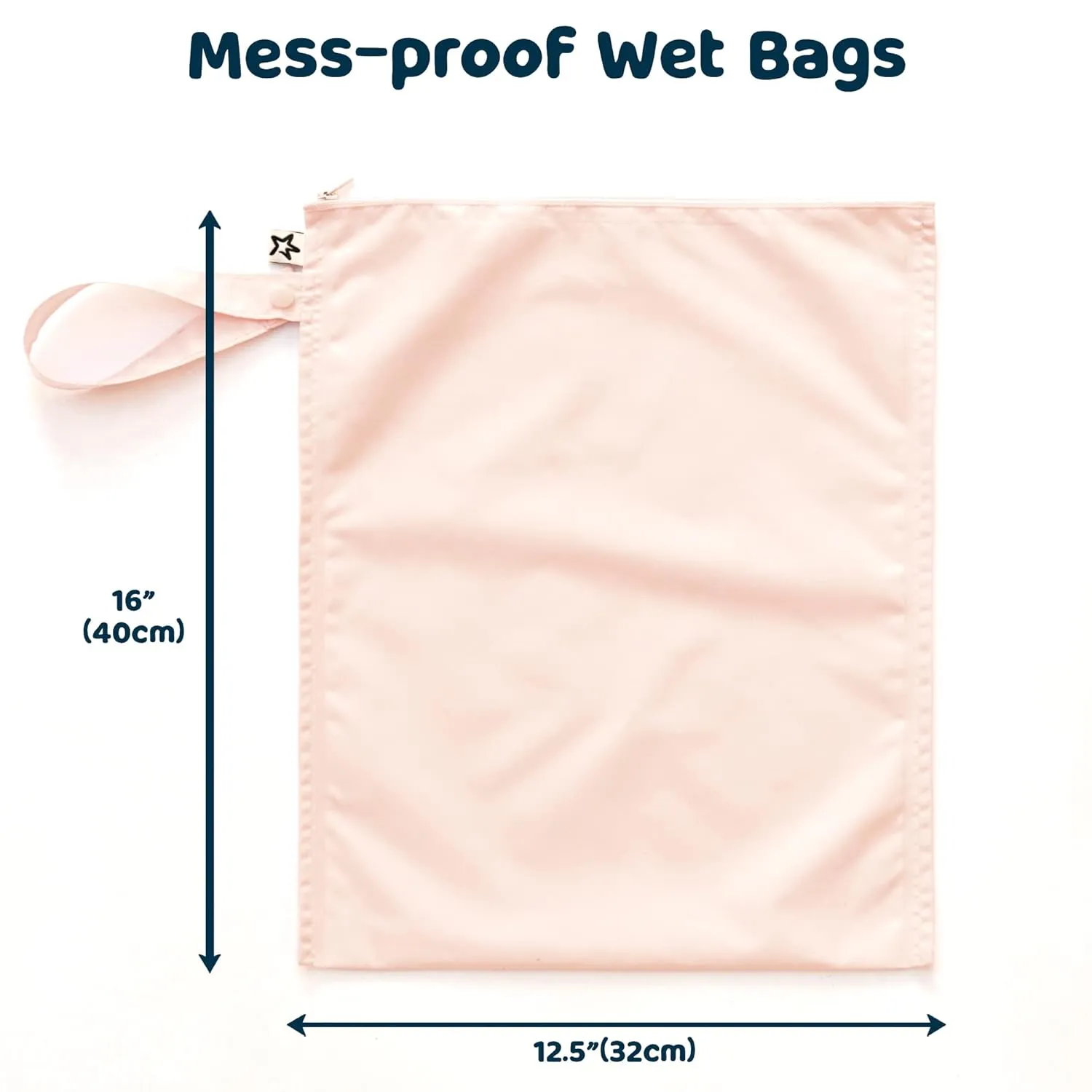 Tiny Twinkle Mess-proof Waterproof Wet Dry Bag | 2 Pack Reusable for Swimsuits, Gym & Baby Clothes | Leakproof Wet Clothes Bag, Beach Travel Essentials (Rose, Burgundy)