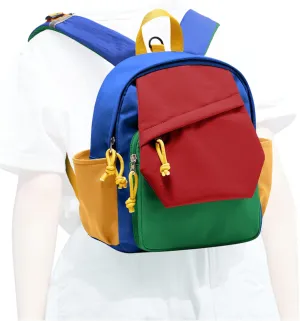 Toddler Backpack for Boys Girls 2-4, Small Kids Backpack for School, Preschool Kindergarten Backpack, Toddler Mini Bookbag Travel Daypack for Kids Red Blue