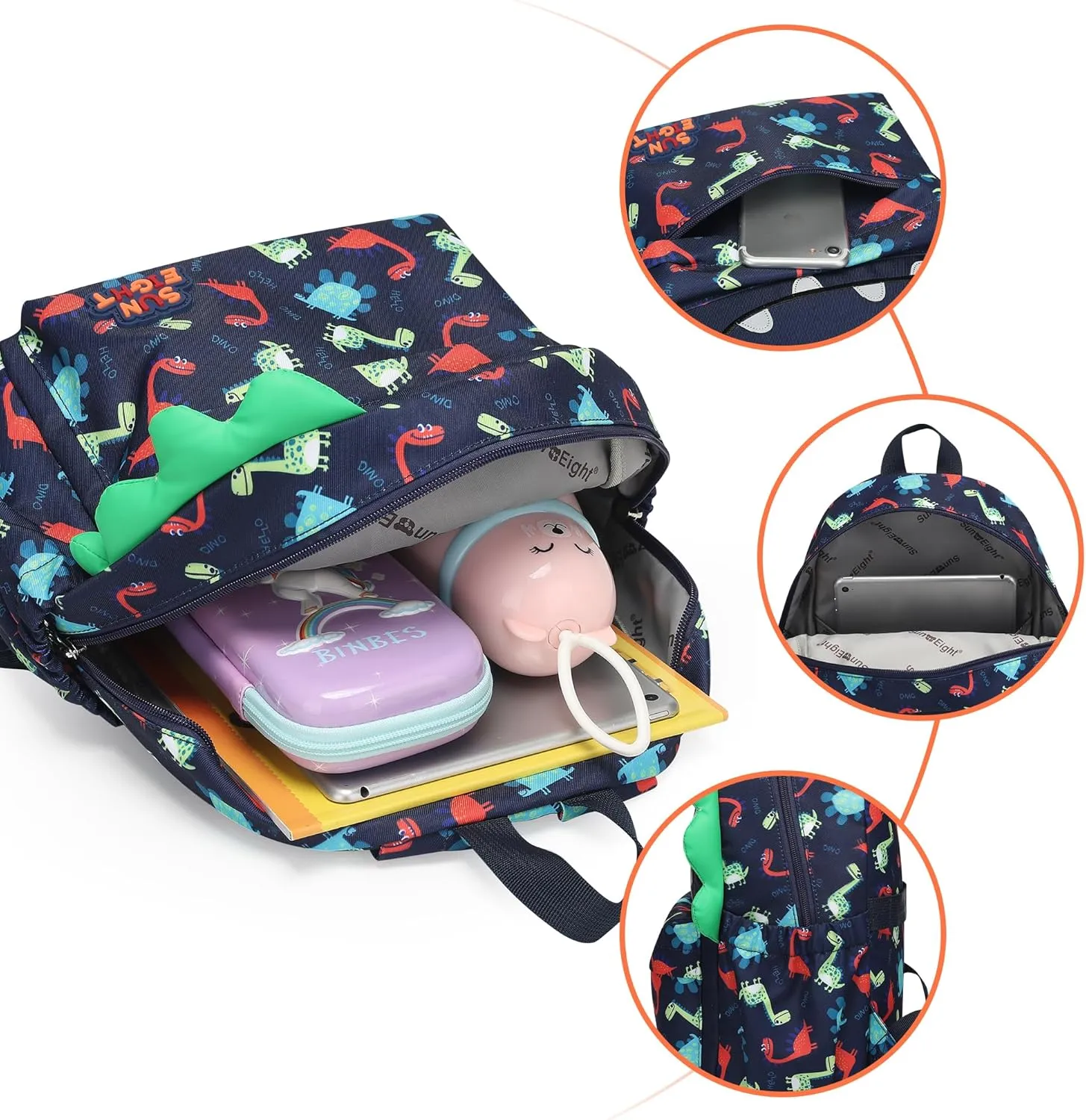 Toddler Backpack Waterproof 3D Little Dinosaur Design-Cute Animal Cartoon Unisex Mini Backpack for School Travel Daycare-Lightweight Kids Backpack for Boys & Girls Ages 1-5 Years