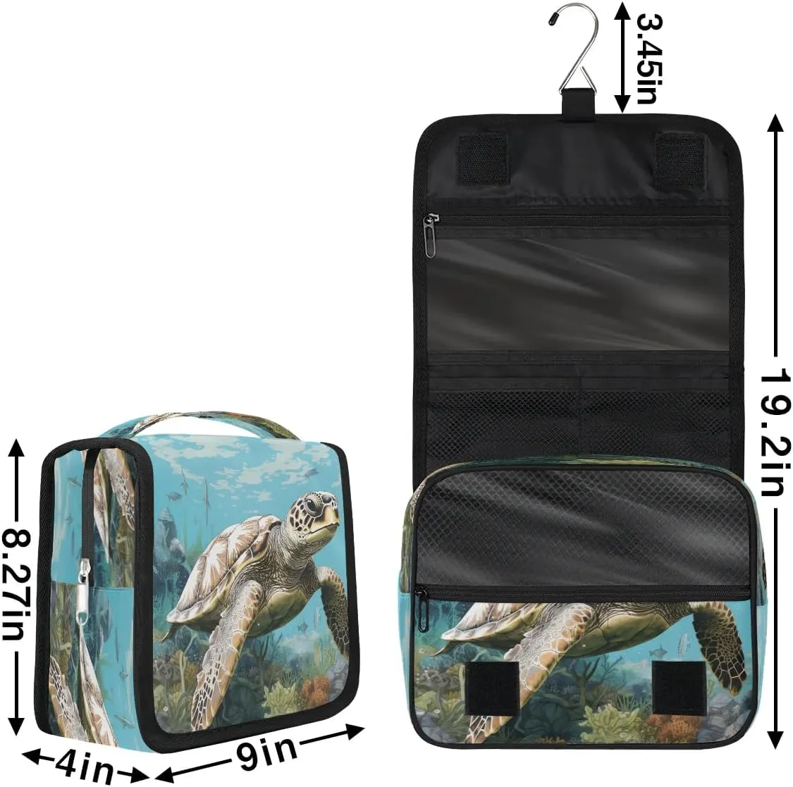 Toiletry Bag Hanging Toiletry Bag Travel Essentials Makeup Bag Travel Size Toiletries Bag Retro Turtle Travel Essentials For Women Travel Containers For Toiletries
