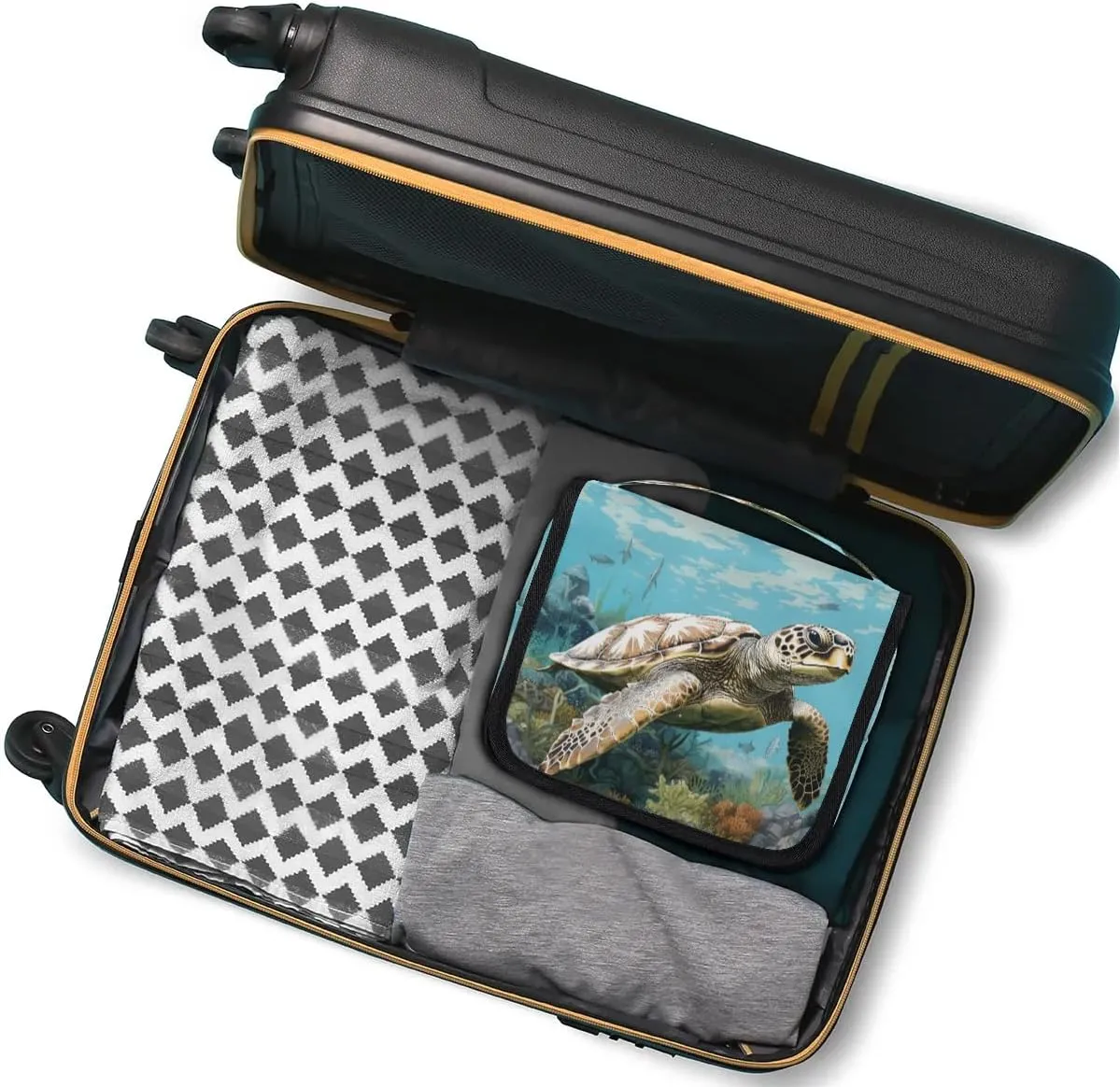 Toiletry Bag Hanging Toiletry Bag Travel Essentials Makeup Bag Travel Size Toiletries Bag Retro Turtle Travel Essentials For Women Travel Containers For Toiletries