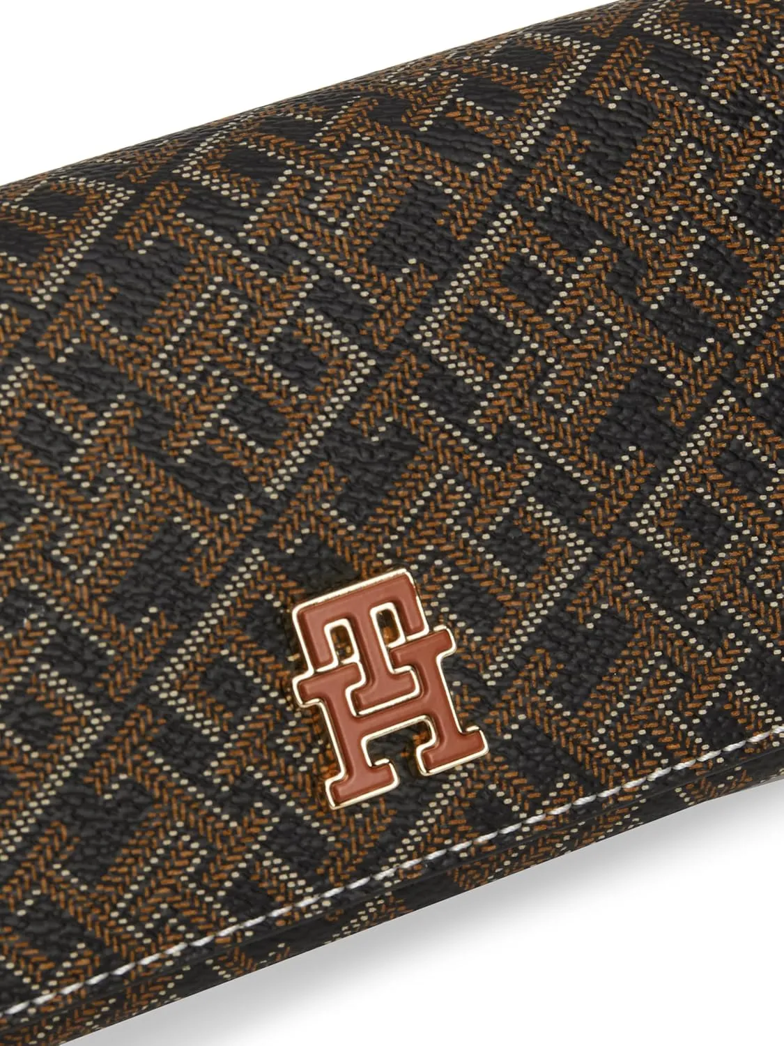 Tommy Hilfiger Monogram Clutch with Removable Chain
