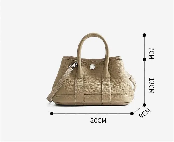 Tote Bag for Women, Genuine Leather Garden Top Handle Bags, Crossbody Shoulder Bags with Adjustable Shoulder Strap