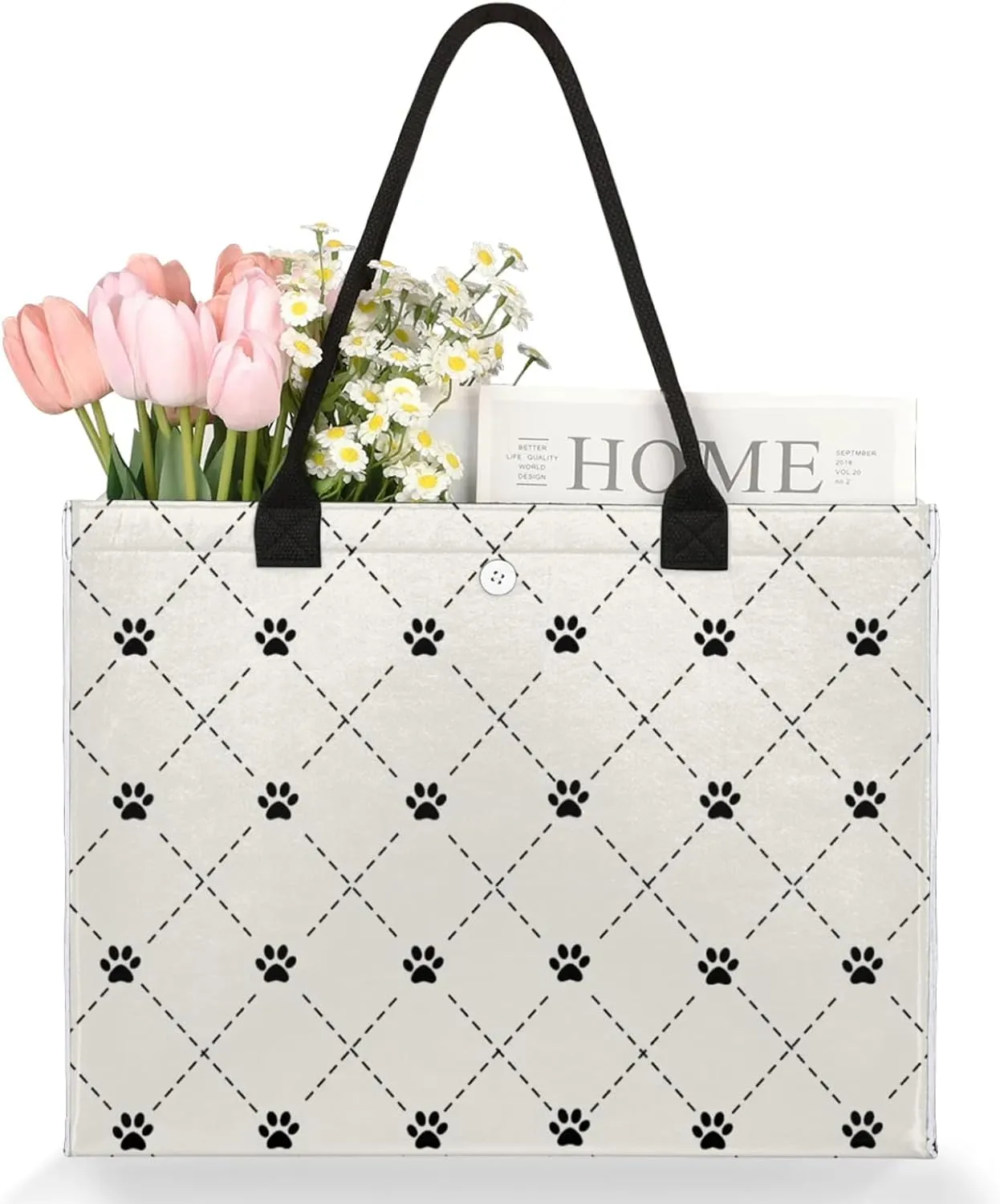 Tote Bag for Women Reusable Canvas Shoulder Bag