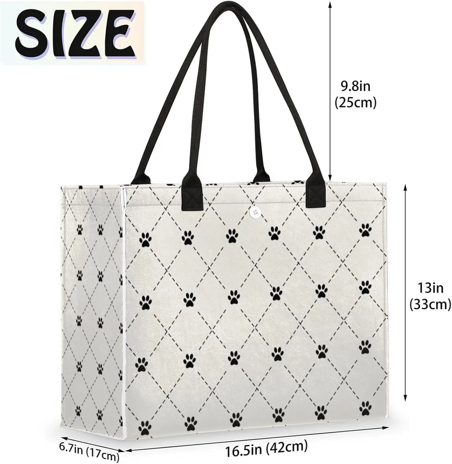 Tote Bag for Women Reusable Canvas Shoulder Bag