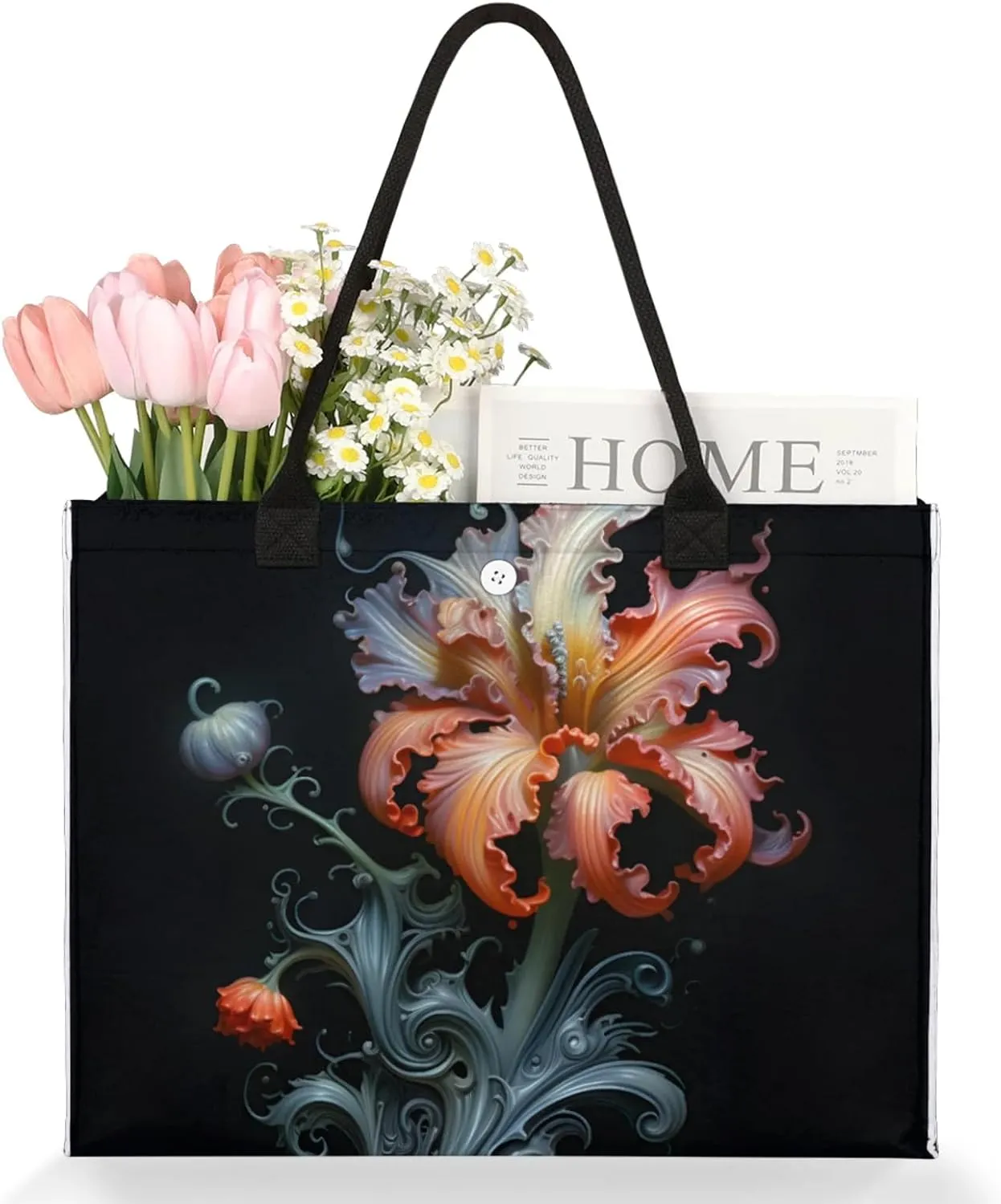 Tote Bag for Women Reusable Canvas Shoulder Bag