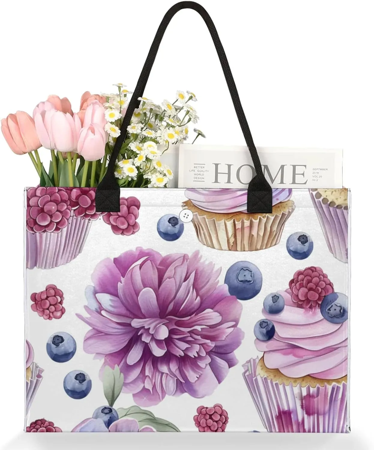 Tote Bag for Women Reusable Canvas Shoulder Bag
