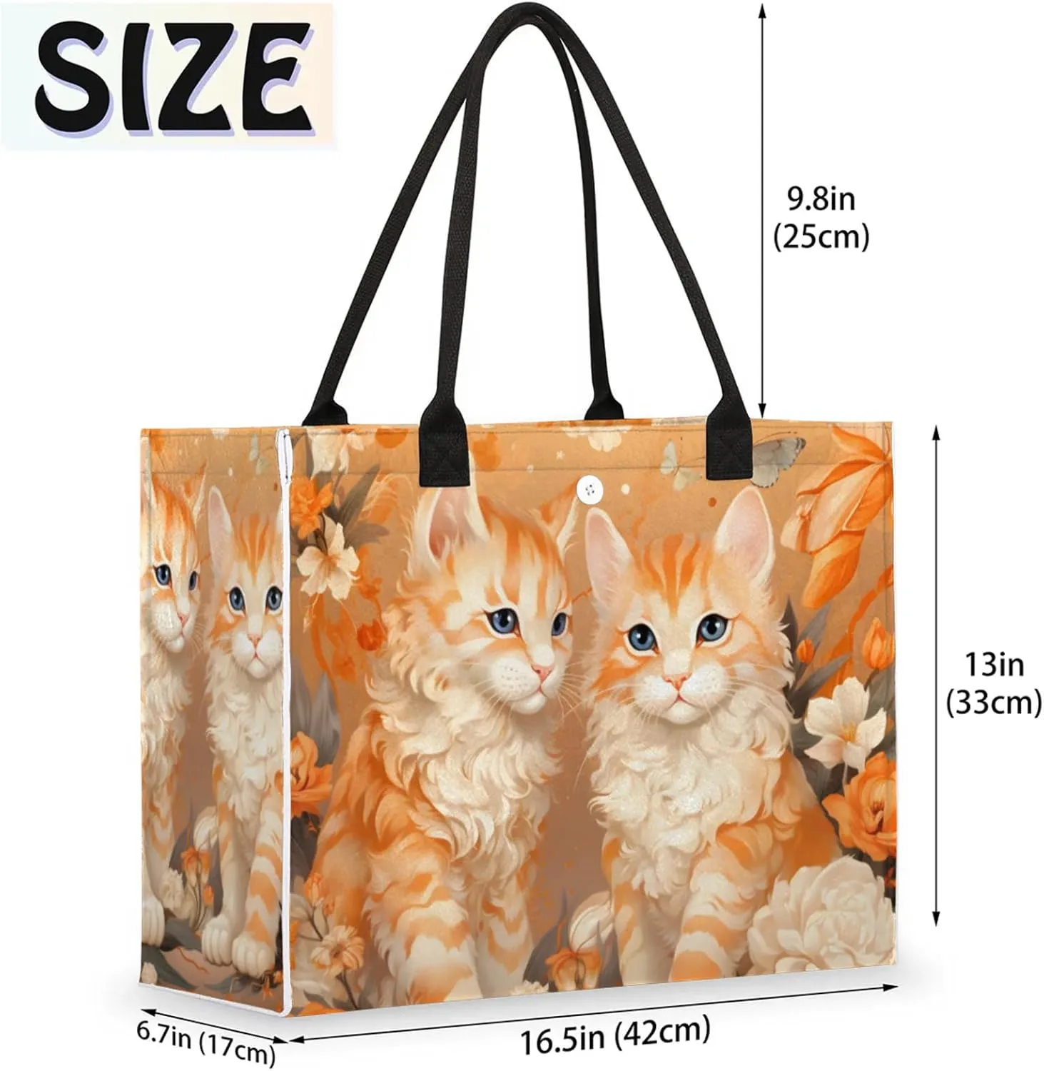 Tote Bag for Women Reusable Canvas Shoulder Bag