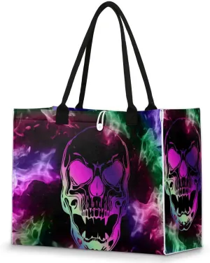 Tote Bag for Women Reusable Canvas Shoulder Bag