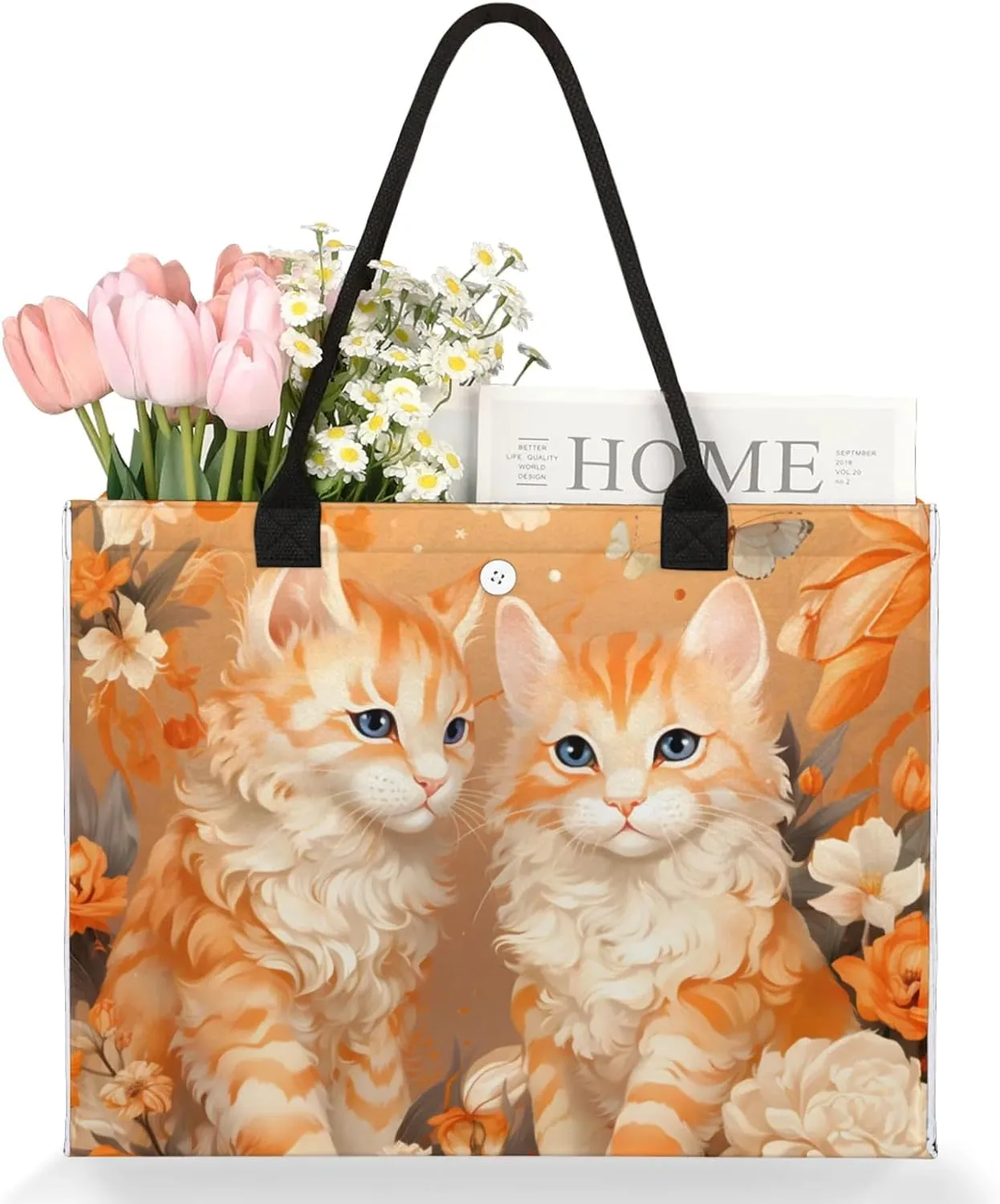 Tote Bag for Women Reusable Canvas Shoulder Bag