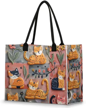 Tote Bag for Women Reusable Canvas Shoulder Bag