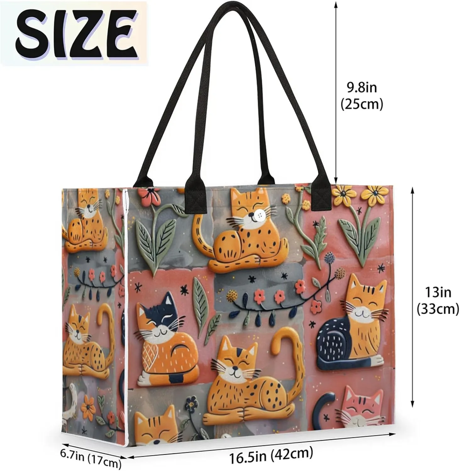 Tote Bag for Women Reusable Canvas Shoulder Bag