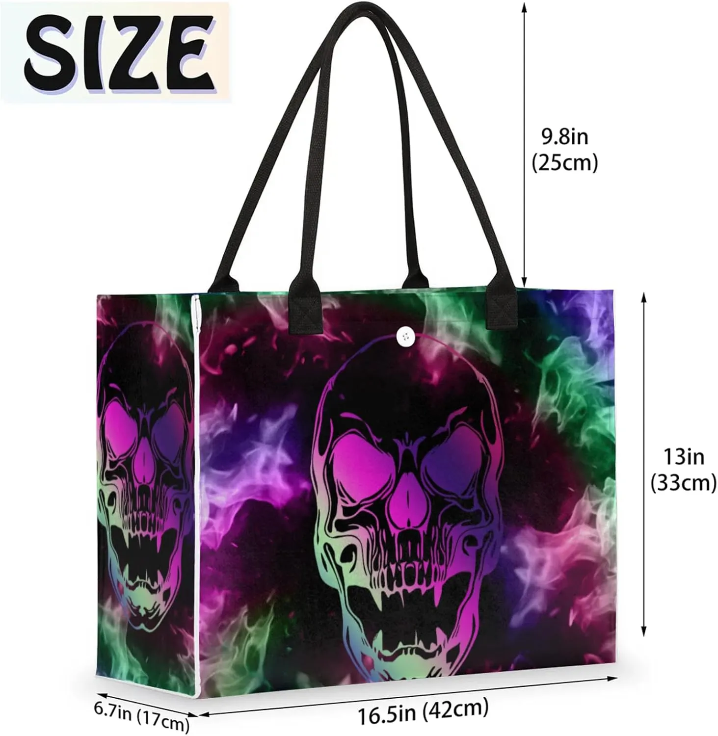 Tote Bag for Women Reusable Canvas Shoulder Bag