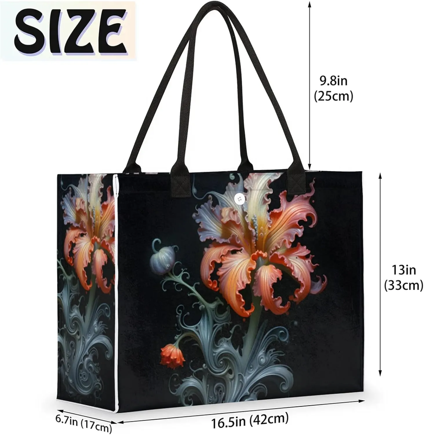 Tote Bag for Women Reusable Canvas Shoulder Bag