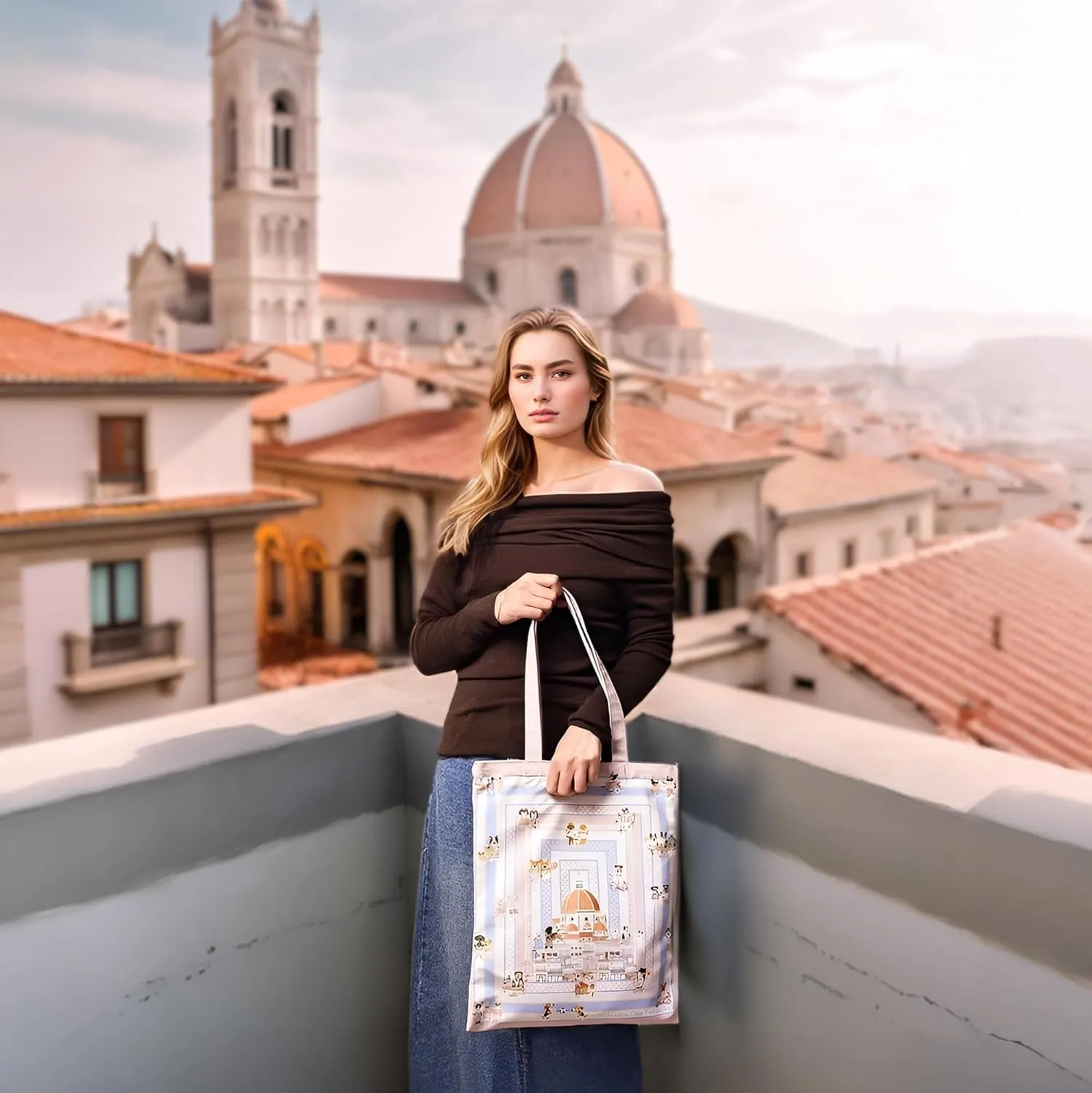 Tote Bag for Women with Interior Pocket Reusable Tote Shoulder Casual Bag for Work,Shopping,Vacation