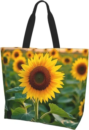 Tote Bag for Women Yorkie Floral Grocery Bag Foldable Shopping Bags Reusable Large Tote Bag