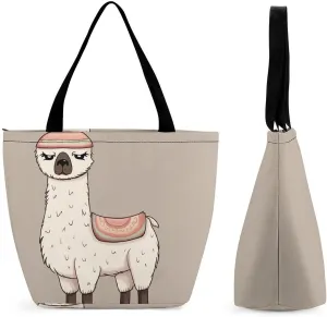 Tote Bag Reusable Grocery Bag Foldable Shopping Bag Extra Large Shoulder Bag Coffee Cup Tote Bag for Work