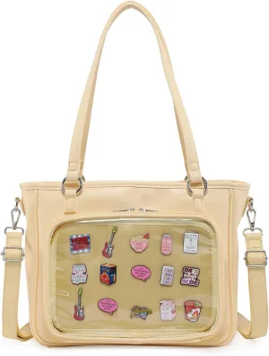 Tote Ita Bag Crossbody Shoulder Backpack Kawaii Purses and Handbags With Pin Display