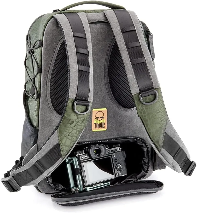 Toxic Valkyrie Camera Backpack - Smart Storage Padded Camera Bag with Lumbar Support