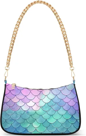 Traditional Hawaiian Style Floral Shoulder Bag with Zipper, Trendy Shoulder Purse