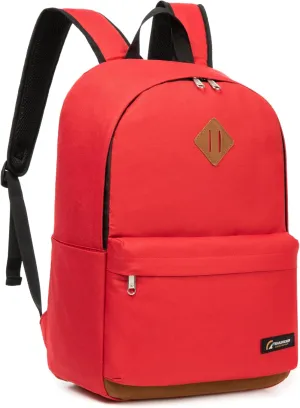 Travel Backpack, 17 Inch Anti Theft Laptop Backpack, Water Resistant College Bookbag, Large Capacity Computer Backpacks for Work - Red