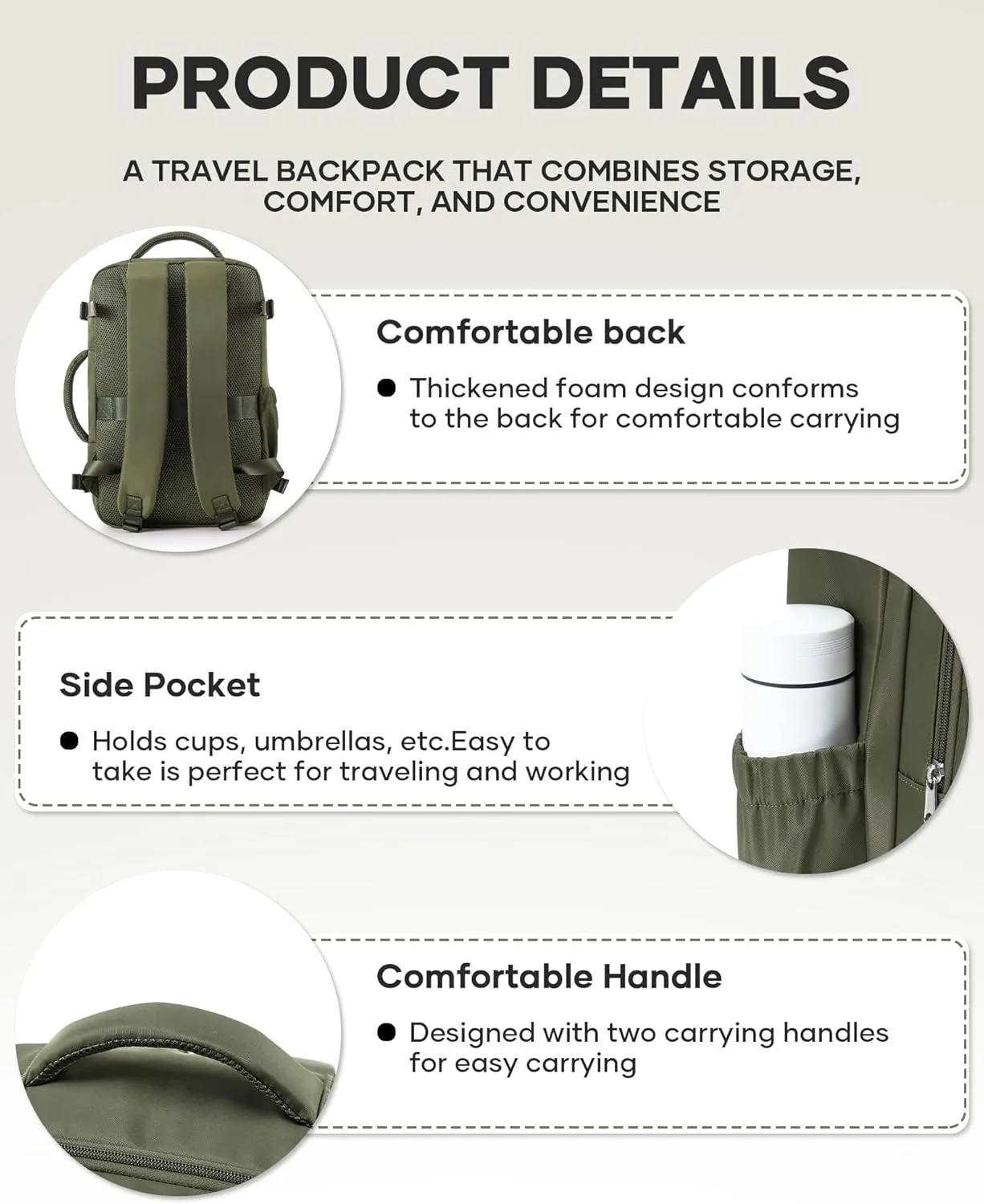 Travel Backpack For Women Men Carry On Backpack For Traveling On Airplanes Personal Item Travel Bag laptop backpacks