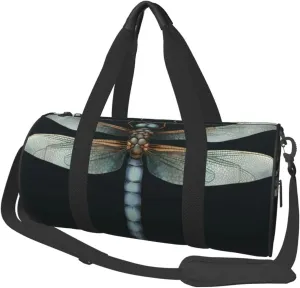 Travel Duffel Bag Foldable Weekender Overnight Bag Dragonfly Sports Tote Gym Bag Large Capacity Lightweight Carry On Luggage Bag for Men Women