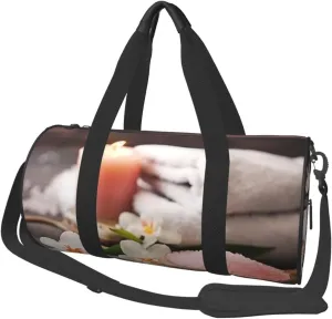 Travel Duffel Bag Foldable Weekender Overnight Bag Spa Theme Sports Tote Gym Bags Large Capacity Lightweight Carry On Luggage Bags for Men Women