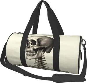 Travel Duffel Bag Foldable Weekender Overnight Bags Human Skeleton Sports Tote Gym Bag Large Capacity Lightweight Carry On Luggage Bags for Men Women
