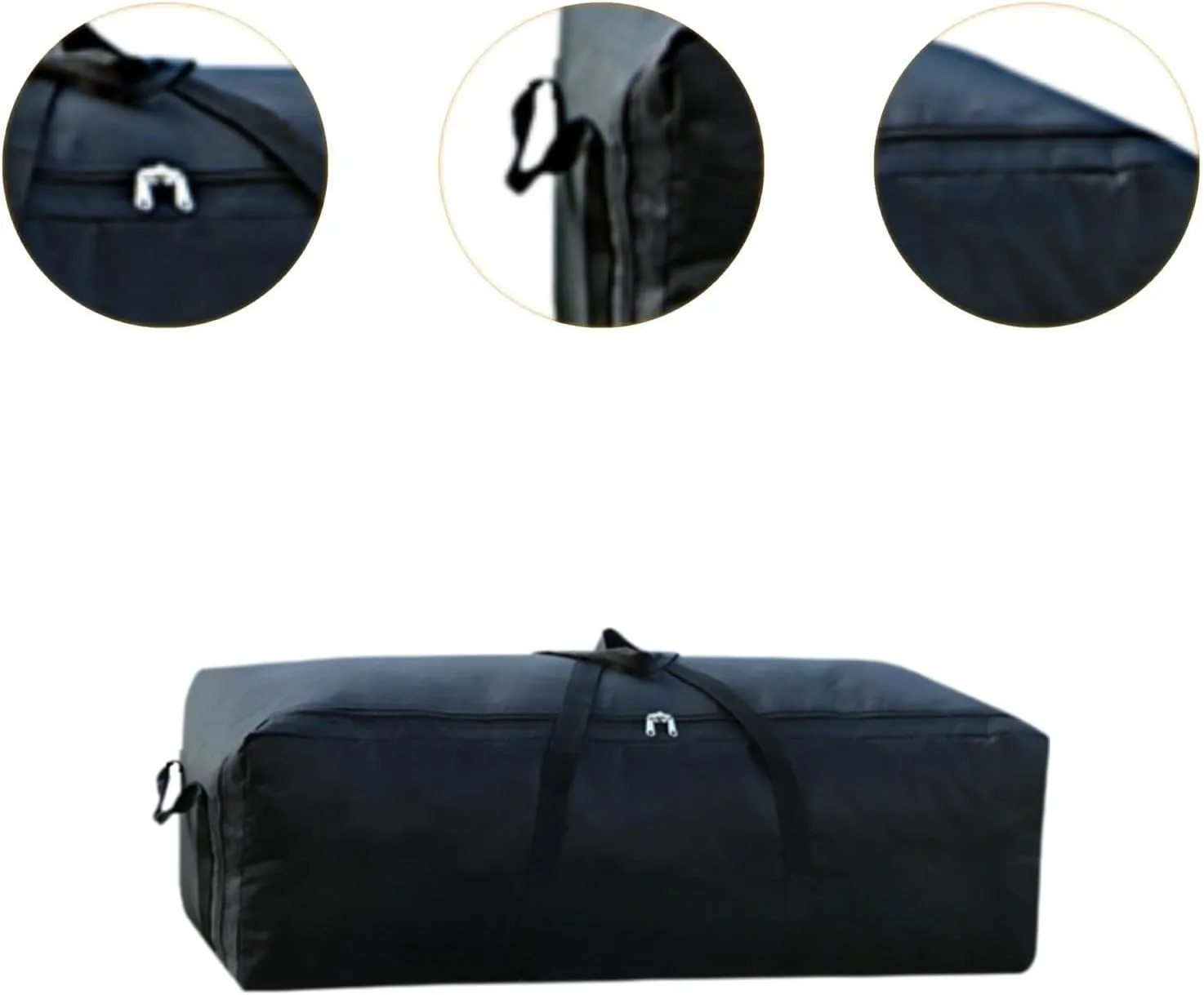 Travel Duffel Bag for Outdoor Use, Black, 55L
