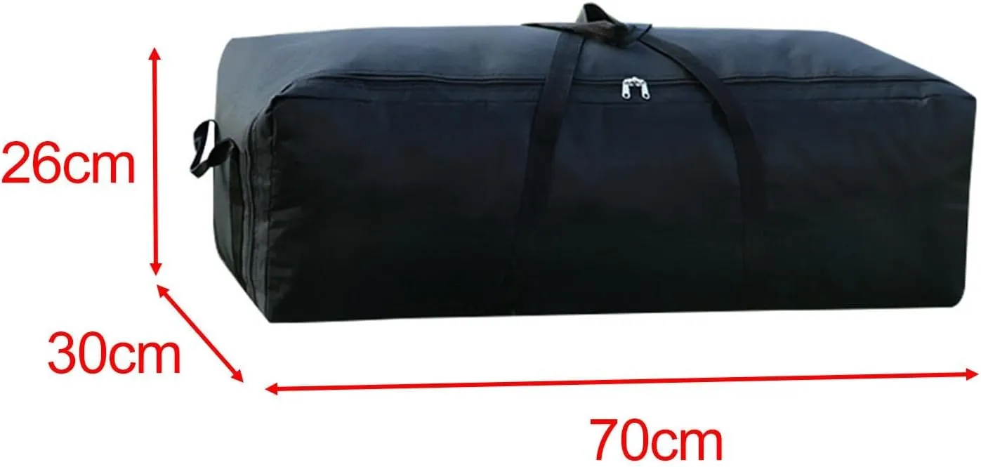 Travel Duffel Bag for Outdoor Use, Black, 55L