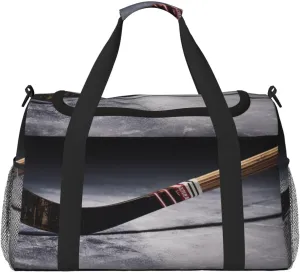 Travel Duffel Bag Lightweight Waterproof Carry On Tote Bag Foldable Weekender Overnight Bags Hockey Stick Sport Gym Bag For Women Men
