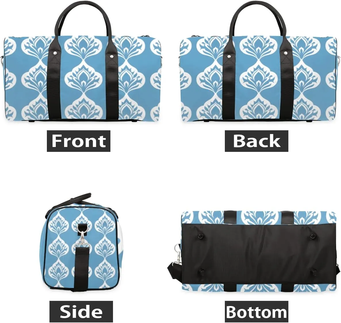 Travel Duffle Bag Beautiful Floral Print Gym Bags for Men Women Travel Duffel Bags with Adjustable Shoulder Strap Carry On Weekender Bag