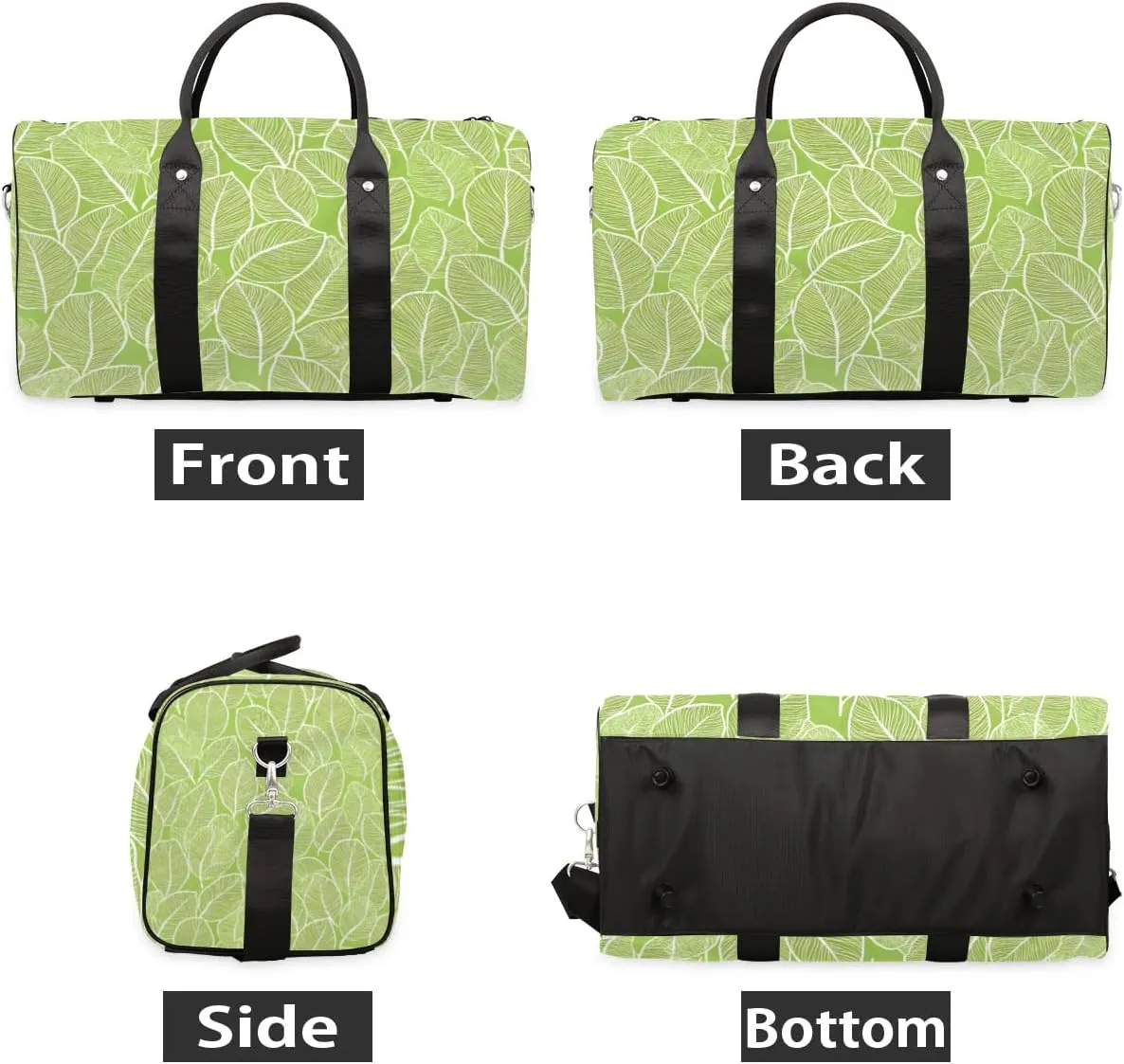 Travel Duffle Bag Beautiful Leaf Veins Gym Bags for Men Women Travel Duffel Bags with Adjustable Shoulder Strap Carry On Weekender Bag