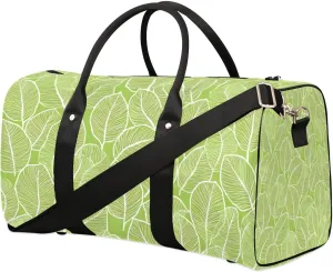 Travel Duffle Bag Beautiful Leaf Veins Gym Bags for Men Women Travel Duffel Bags with Adjustable Shoulder Strap Carry On Weekender Bag
