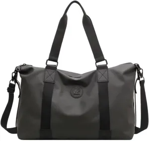 Travel Duffle Bags Large Gym Sports Crossbody Bag Foldable Overnight Weekender Carry-on Luggage Bag Personal Item Tote Bag (Grey)