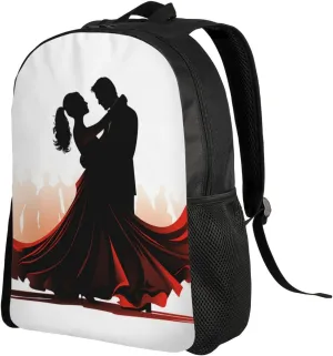 Travel Laptop Backpack Ballroom Dance Carry On Backpack Casual Daypack Waterproof Business Work Bag