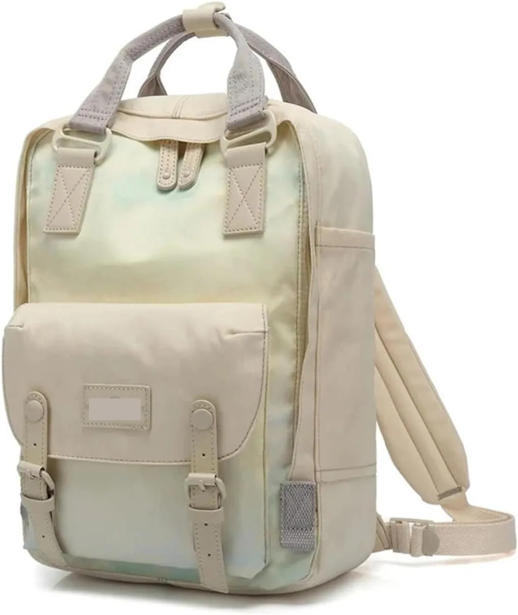 Traveling Bag，Pure Cotton Canvas Leather Bag，Retro Bag，Sports Camping Backpack(27)